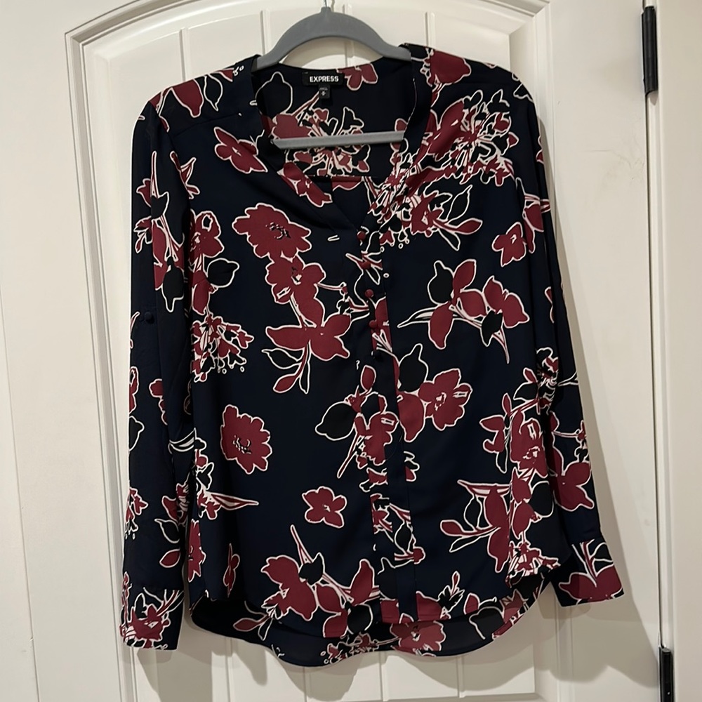 Express blue blouse